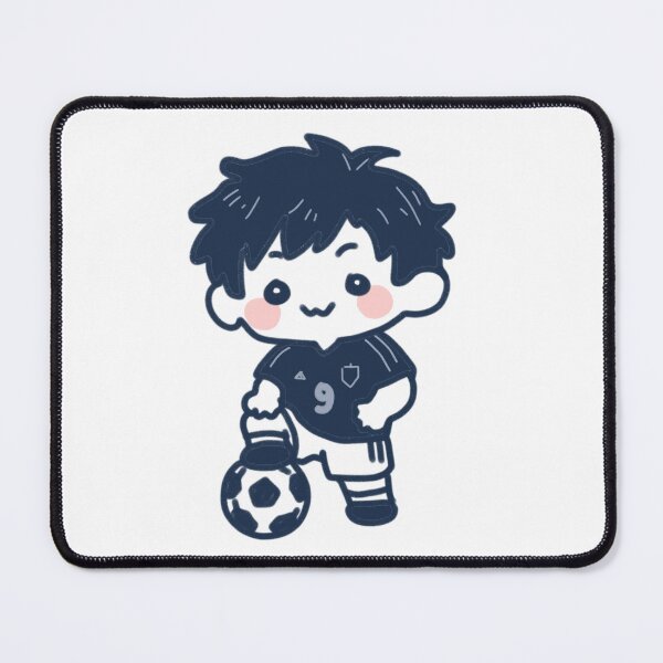 Item preview, Chibi Soccer Boy Football Player Cartoon designed and sold by Dospart.