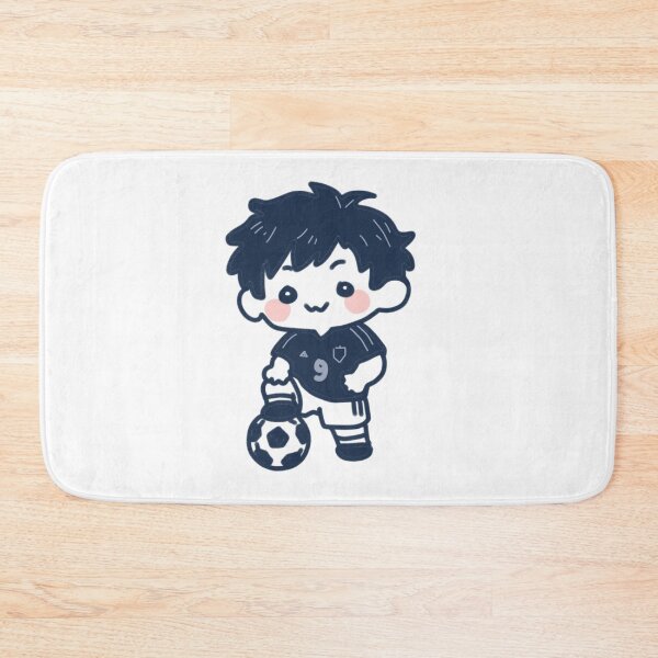 Item preview, Chibi Soccer Boy Football Player Cartoon designed and sold by Dospart.