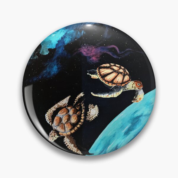 Item preview, TURTLES IN SPACE! ?? Cosmic Sci-fi Painting designed and sold by DreamTrek.