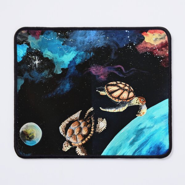Item preview, TURTLES IN SPACE! ?? Cosmic Sci-fi Painting designed and sold by DreamTrek.