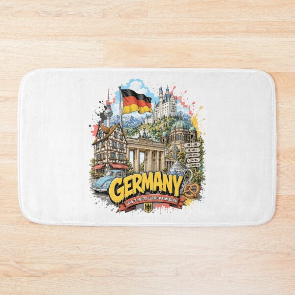 Item preview, Germany Urban Graffiti Travel Vintage Design designed and sold by AtuqStudio.