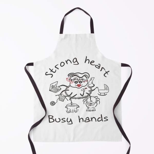 Item preview, Strong Heart Busy Hands Inspirational Illustration designed and sold by Samaya-.