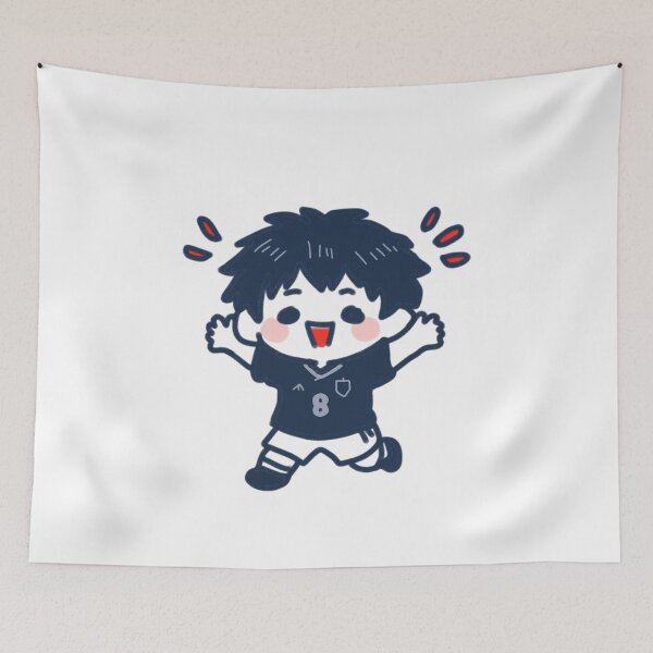 Item preview, Chibi Soccer Boy Football Player Cartoon designed and sold by Dospart.