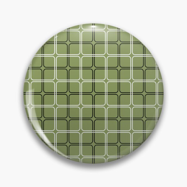 Item preview, Moss green, black & white geometric pattern designed and sold by Mint + Midnight.