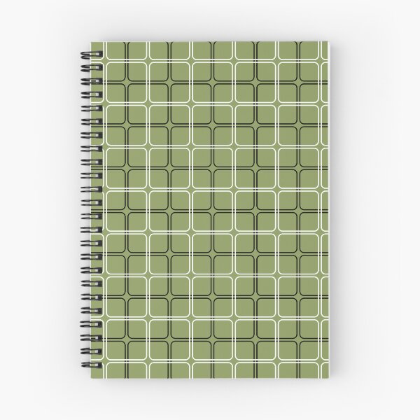 Item preview, Moss green, black & white geometric pattern designed and sold by Mint + Midnight.