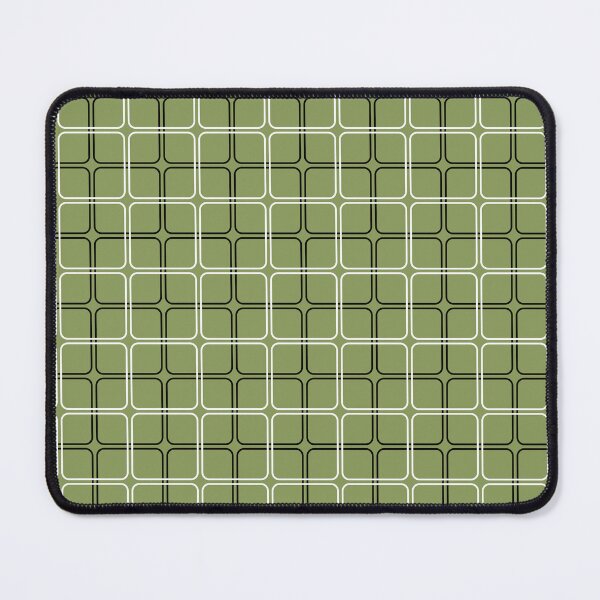 Item preview, Moss green, black & white geometric pattern designed and sold by Mint + Midnight.