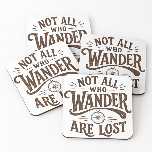 Item preview, NOT ALL WHO WANDER ARE LOST Vintage | Traveler Adventure Quote Design designed and sold by Ahmed Nedji.