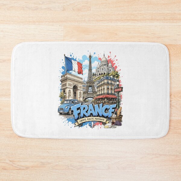 Item preview, France Urban Graffiti Travel Vintage Design designed and sold by AtuqStudio.