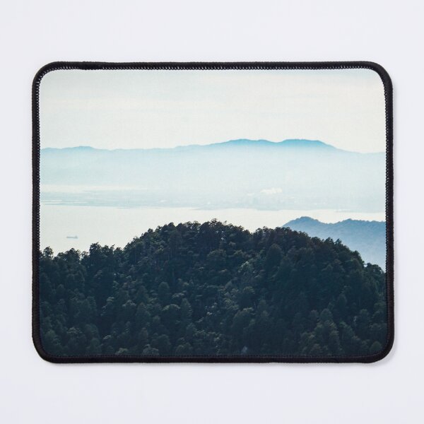 Item preview, Japanese mountain landscape in the fog – minimalist nature photograph designed and sold by MF-Designkram.