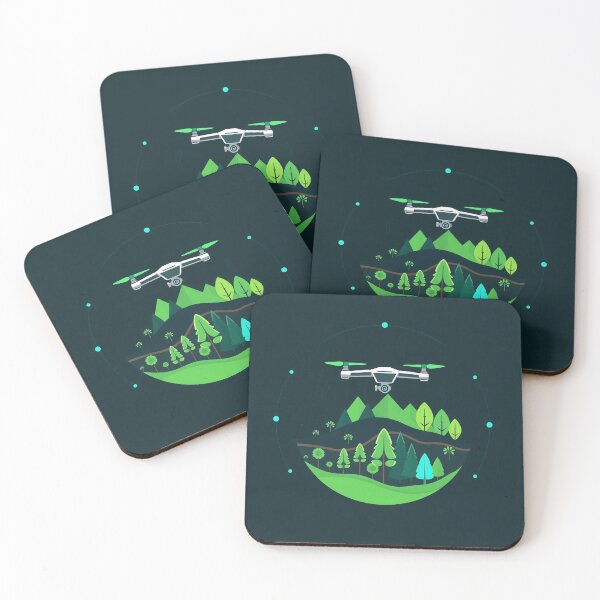 Item preview, Drone Flying Over Vibrant Green Hills Art designed and sold by IntelliMindDesigns.
