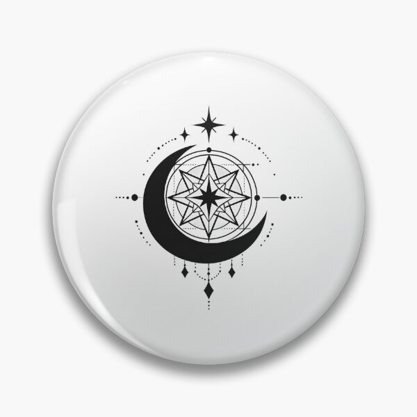 Item preview, Sacred Geometry Moon and Stars designed and sold by Le Grand Requin.