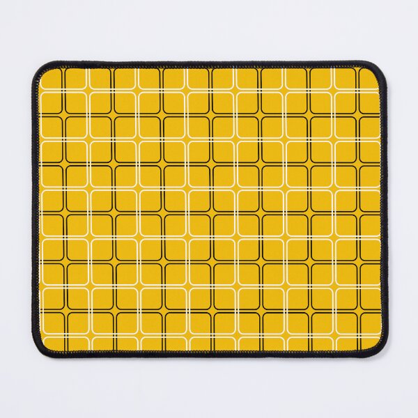 Item preview, Yellow, black & white geometric pattern designed and sold by Mint + Midnight.