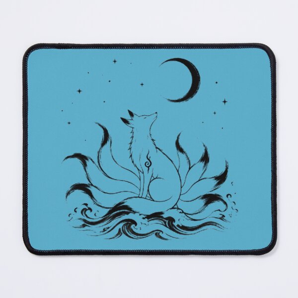 Item preview, Kitsune and the Moon - Nine-Tailed Fox Under the Stars designed and sold by Natalia-Vlad.