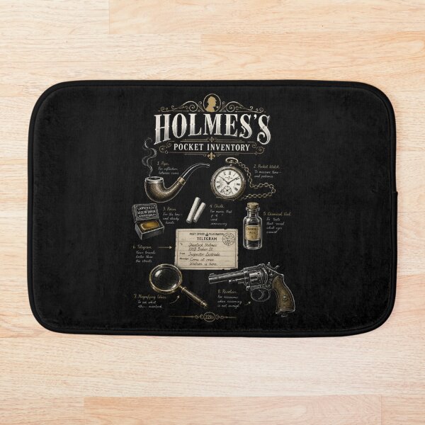 Item preview, Holmes’s Pocket Inventory 221B Sherlock Holmes Detective Tools Design designed and sold by Fenay Designs.