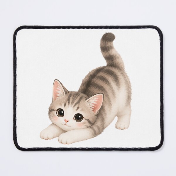 Item preview, Playful Stretching Kitten designed and sold by apex.vibe.