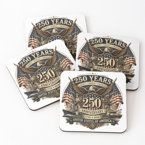 Item preview, USA 250th Anniversary 1776-2026 - Military Patriotic Eagle designed and sold by Good Candy.