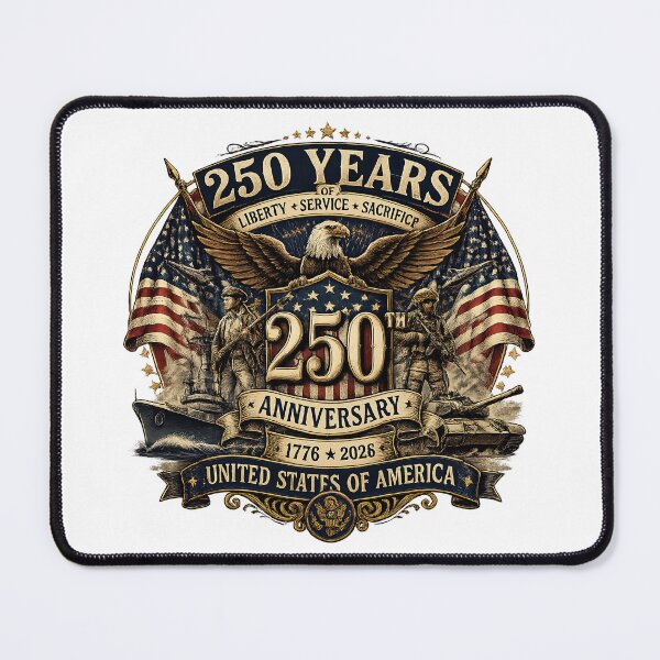 Item preview, USA 250th Anniversary 1776-2026 - Military Patriotic Eagle designed and sold by Good Candy.