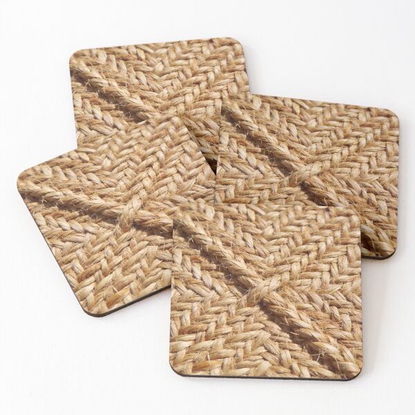 Item preview, Herringbone Jute Weave Macro Flat Lay Texture designed and sold by NeonLimitless.