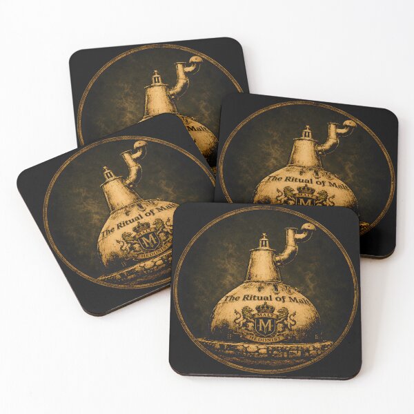 Item preview, Malt Hedonist – The Ritual of Malt | Vintage Distillery Crest designed and sold by Schattenzwirn.