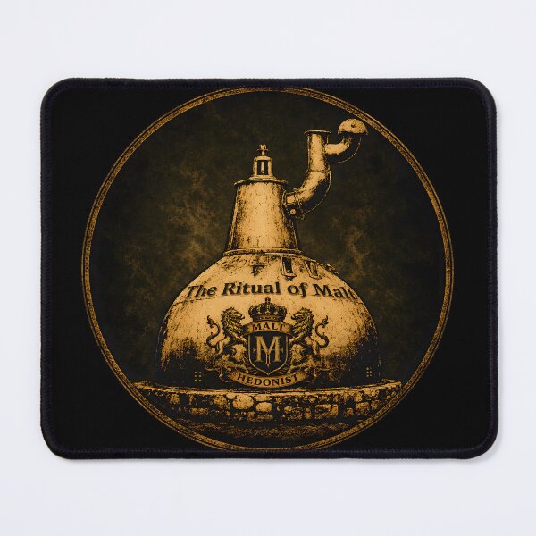 Item preview, Malt Hedonist – The Ritual of Malt | Vintage Distillery Crest designed and sold by Schattenzwirn.