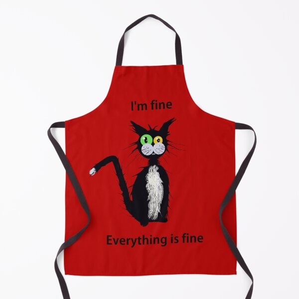 Item preview, I'm Fine Cat designed and sold by Nightflyer Art.