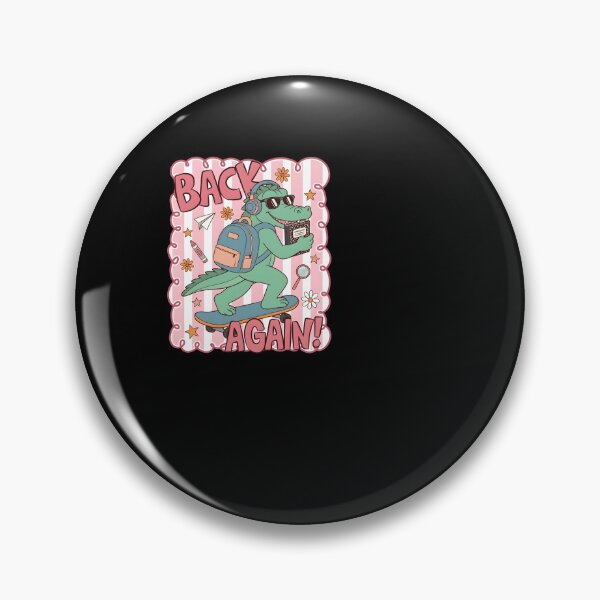 Item preview, Retro Crocodile Back To School Skateboard Kids designed and sold by KroghDs.