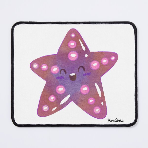 Item preview, Cute Purple Kawaii Starfish - Ocean Friends designed and sold by Theselinara.