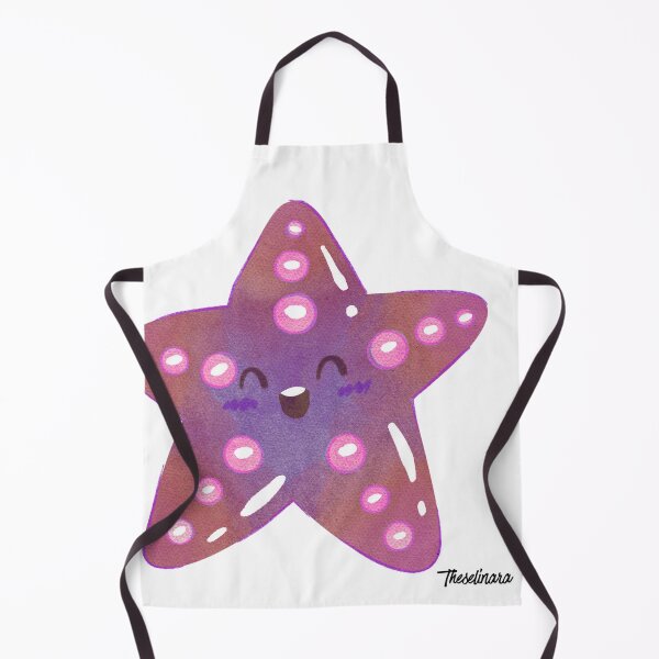 Item preview, Cute Purple Kawaii Starfish - Ocean Friends designed and sold by Theselinara.