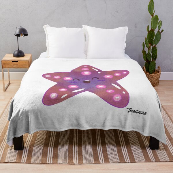 Item preview, Cute Purple Kawaii Starfish - Ocean Friends designed and sold by Theselinara.