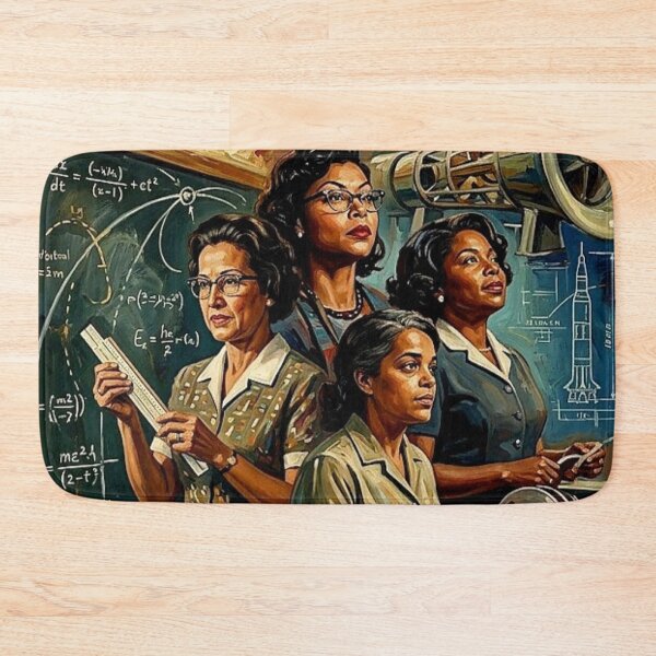 Item preview, Hidden Figures Retro NASA Space Race Mathematics Tribute Art Movie Poster designed and sold by Art's Diner.