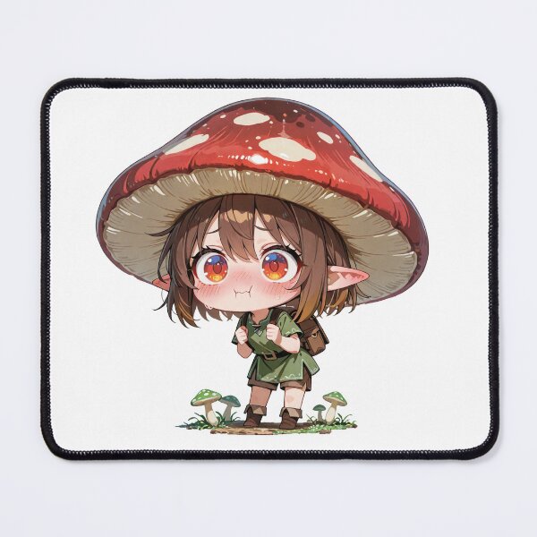 Item preview, Adorable Kawaii Chibi Mushroom Elf designed and sold by RenderedDesires.