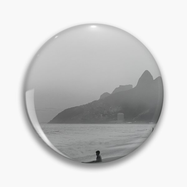 Item preview, Golden Hour at Ipanema - Black and White - Grainy Digital Photo designed and sold by anafrancisconi.