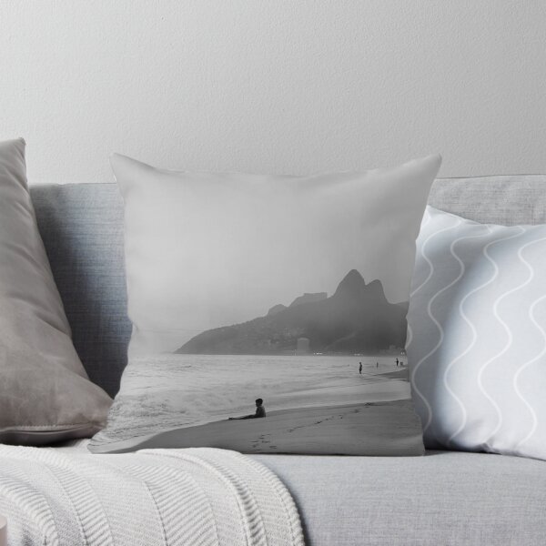 Item preview, Golden Hour at Ipanema - Black and White - Grainy Digital Photo designed and sold by anafrancisconi.