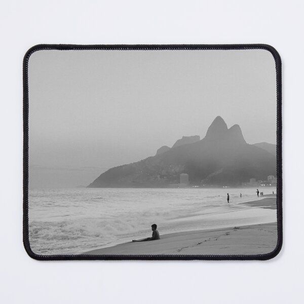 Item preview, Golden Hour at Ipanema - Black and White - Grainy Digital Photo designed and sold by anafrancisconi.