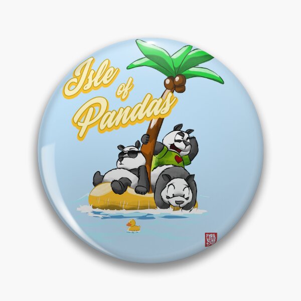 Item preview, Isle of Pandas – Funny Panda Beach Design designed and sold by Bram Tanamal.