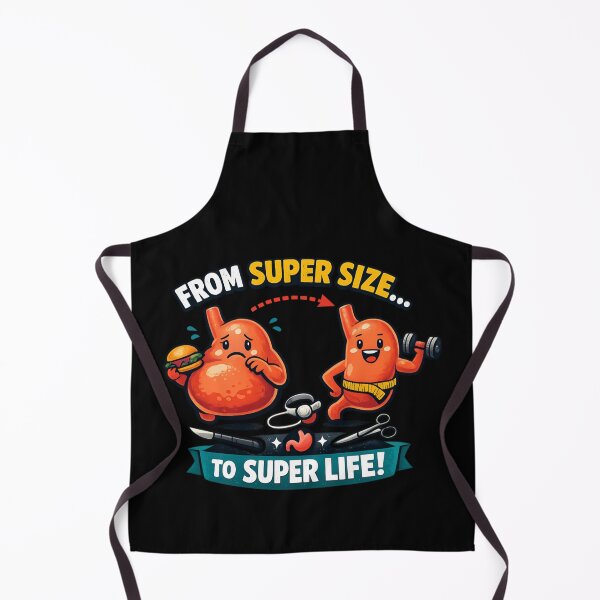 Item preview, From Super Size to Super Life - Funny Stomach Weight Loss Motivation designed and sold by SidTastic .