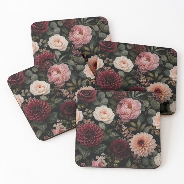Item preview, Black Floral Phone Case | Luxury Dark Botanical Roses Peonies Elegant Design designed and sold by Nara8.
