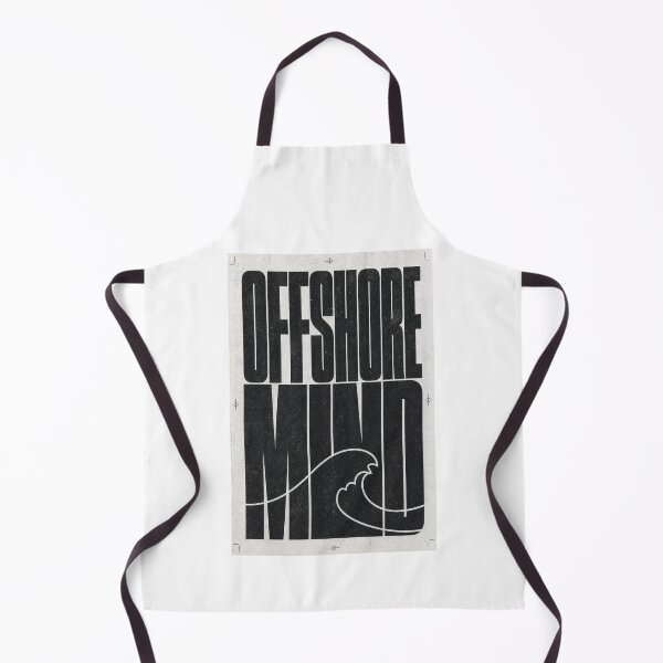 Item preview, Offshore Mind Brutalist Grid Surf Print Monochrome Art Poster Sticker Surfer Gift designed and sold by sharifex.