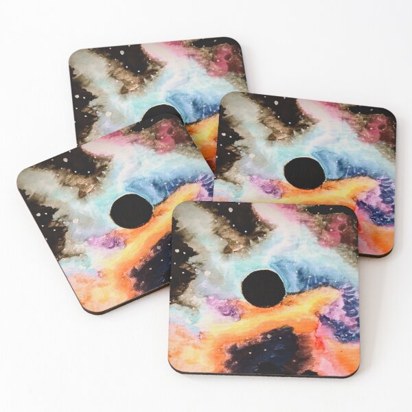 Item preview, Cosmic Sky Eclipse - Space & Sci-fi Painting - Water Color Art designed and sold by DreamTrek.