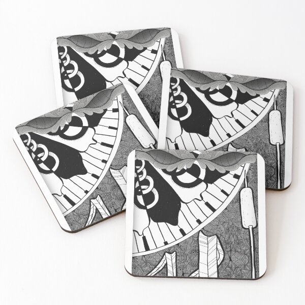 Item preview, Collage of zen tangles with Cattails  designed and sold by StaticAlien.
