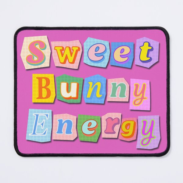 Item preview, Sweet Bunny Energy - Cute Collage Cut-out Letters designed and sold by tviyluv.