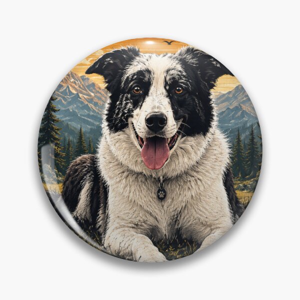 Item preview, Border Collie Adventure - Vintage Dog Lover Illustration designed and sold by KOZStudio.