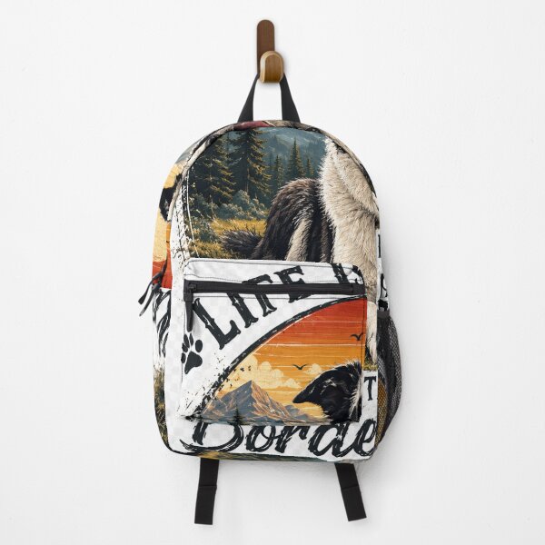 Item preview, Border Collie Adventure - Vintage Dog Lover Illustration designed and sold by KOZStudio.
