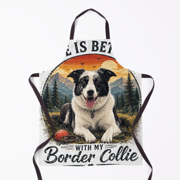 Item preview, Border Collie Adventure - Vintage Dog Lover Illustration designed and sold by KOZStudio.