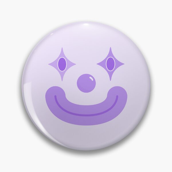 Item preview, Purple Smiling Clown Face designed and sold by clownfirmations.