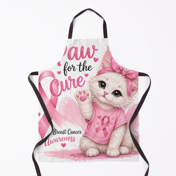 Item preview, Cute Cat Breast Cancer Awareness Shirt designed and sold by ⭐ AURA STUDIO.