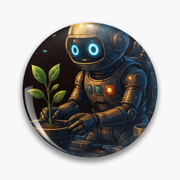 Item preview, Cute Robot Gardener Caring For Nature designed and sold by Houldi.