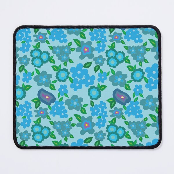 Item preview, Crazy Blue Flowers Galore designed and sold by Nana Dancer Designs.