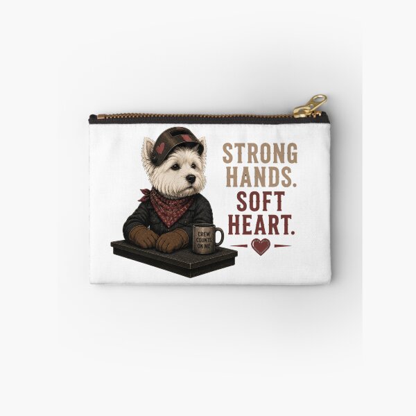 Item preview, Strong Hands Soft Heart West Highland White Terrier Vintage Welding Design designed and sold by RusticMeadow.
