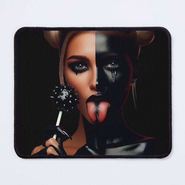 Item preview, Split Face Girl Licking Lollipop designed and sold by Voodoo Store Paranormal Collections.